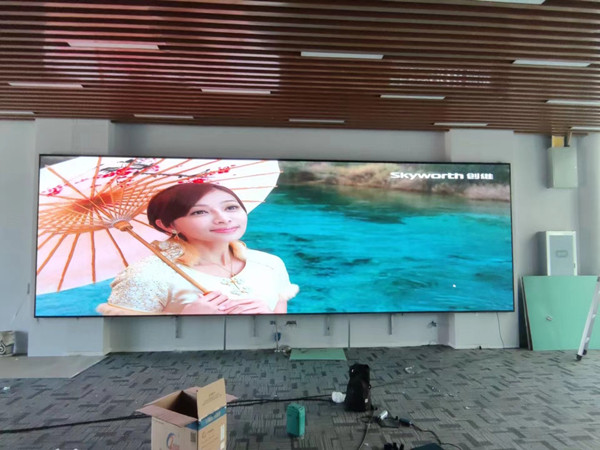 洪湖P1.53led小间距屏安装案例